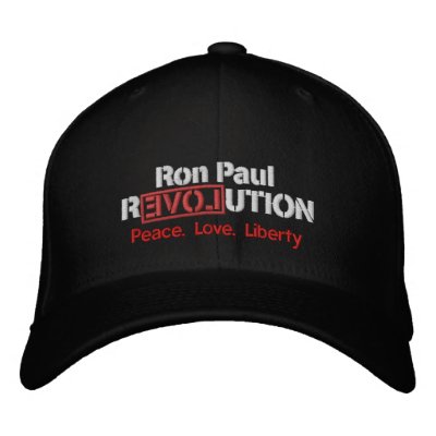 Ron Paul Revolution Embroidered Hat by Libertymaniacs