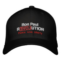 Ron Paul Revolution Embroidered Hat embroidered hats