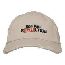 Ron Paul Revolution Embroidered Hat embroidered hats