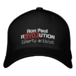 Ron Paul Revolution Hat embroidered hats