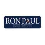 Ron Paul Revolution Return Address Label