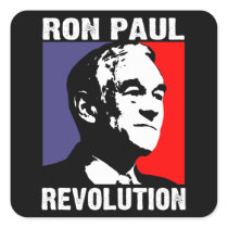 Ron Paul Revolution Square Sticker