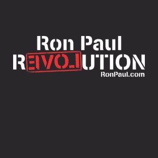 Ron Paul Revolution T-Shirt Male shirt