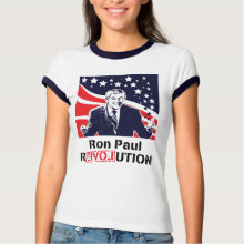 Ron Paul Revolution T-shirt white shirt