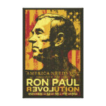Ron Paul Revolution Wrapped Canvas Canvas Prints