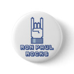 Ron Paul Rocks Button