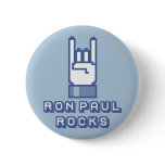 Ron Paul Rocks Button