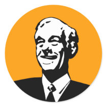 Ron Paul Round Sticker by dailypaul Ron Paul Round Sticker