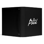 RON PAUL Signature (white) 3 Ring Binder