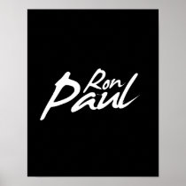 RON PAUL Signature (white) Posters