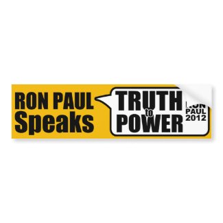 Ron Paul Speaks bumpersticker