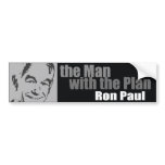 Ron Paul: The Man with the Plan Bumper Stickers