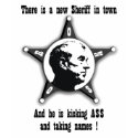 Ron Paul, the new sheriff in town t-shirts by infospill Ron Paul, the new sheriff in town t-shirts