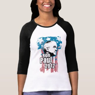 Ron Paul Vintage (4 colors) Womens Raglan shirt