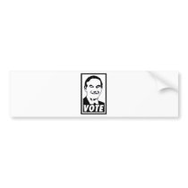 Ron Paul Vote 2012 Black Bumper Sticker