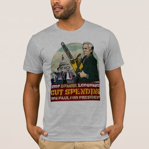 Ron Paul Vs Zombie Economics Shirt Zazzle