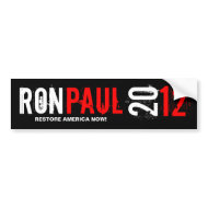 Ron Pual 2012 - Restore America Now bumpersticker
