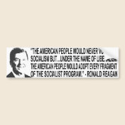 Ronal Reagan Quote Bumper Sticker