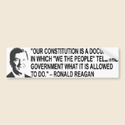 Ronal Reagan Quote Bumper Sticker