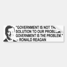 Ronal Reagan Quote Bumper Sticker