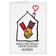 Ronald McDonald Hands Greeting Cards