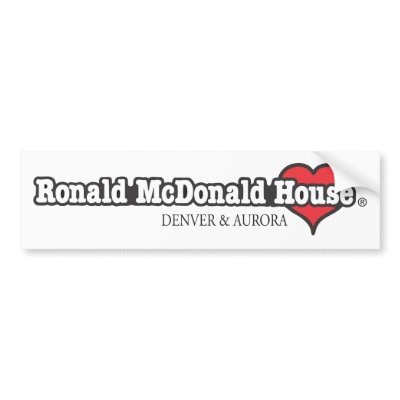 Ronald McDonald Heart Bumper Sticker by RMHCdenveraurora