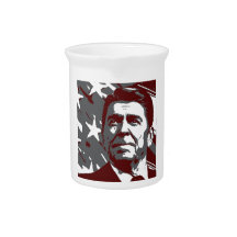Ronald Reagan 40th President of the USA Beverage Pitcher