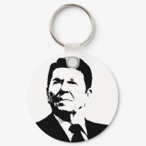 Ronald Reagan Black & White Key Chain keychains by jjackson72 Ronald Reagan Black & White Key Chain keychains