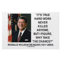 Ronald Reagan Hard Work Why Take The Chance? stationery by unfinishedpolis Ronald Reagan Hard Work Why Take The Chance? stationery