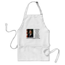 Ronald Reagan Law Order Eighteenth Century Quote Aprons