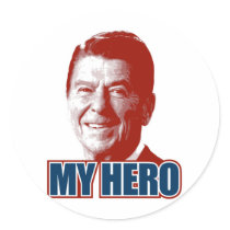 Ronald Reagan My Hero Sticker
