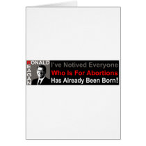 Ronald Reagan on Abortion cards