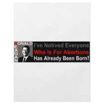 Ronald Reagan on Abortion flyers