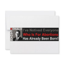 Ronald Reagan on Abortion invitations