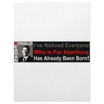 Ronald Reagan on Abortion Letterhead Template