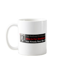 Ronald Reagan on Abortion Coffee Mug