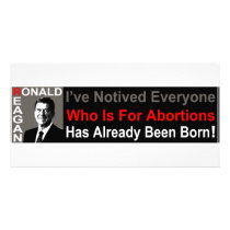 Ronald Reagan on Abortion Photo Cards