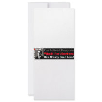 Ronald Reagan on Abortion Rack Card