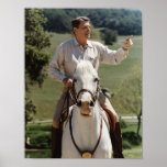 Ronald Reagan On Horseback Posters