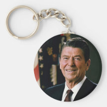 Ronald Reagan Portrait Keychains