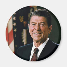 Ronald Reagan Portrait Magnet