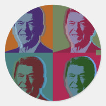 Ronald Reagan Round Sticker