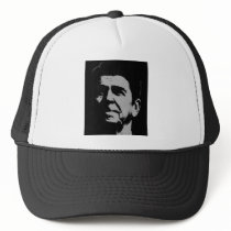 Ronald Reagan silhouette hats