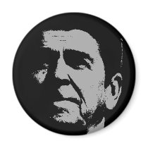 Ronald Reagan silhouette magnets