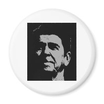 Ronald Reagan silhouette magnets