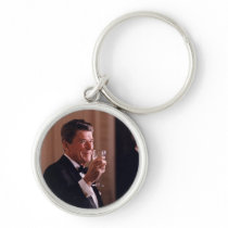 Ronald Reagan Toasting Photograph Keychain keychains