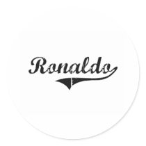 Ronaldo Classic Style Name Stickers
