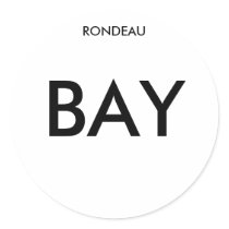 Rondeau Bay Circular Sticker by Alyssonstorey Rondeau Bay Circular Sticker