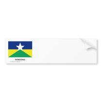 Rondônia, Brazil Flag Bumper Sticker