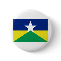 Rondônia, Brazil Flag Pinback Button